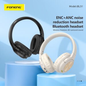 Casque Bluetooth à réduction de bruit BL51 ANC+ENC – Image 1
